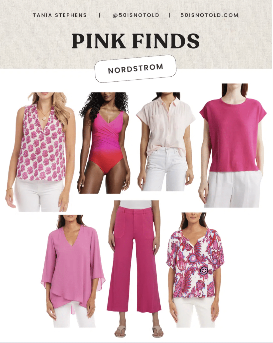 PINK OUTFIT FINDS FOR SPRING AND SUMMER WOMEN OVER 50